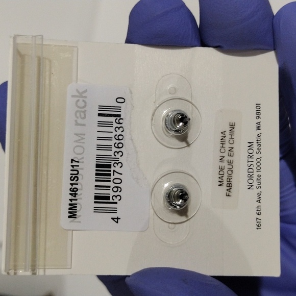 Flat SIlver Tone Circle Plate design Post Earrings - Women's Fashion Jewelry - Picture 4 of 6